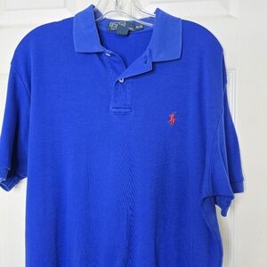 Polo by Ralph Lauren Men's Blue Polo‎ Shirt Cotton M